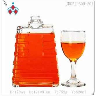 ขวดวิสกี้แก้วใส